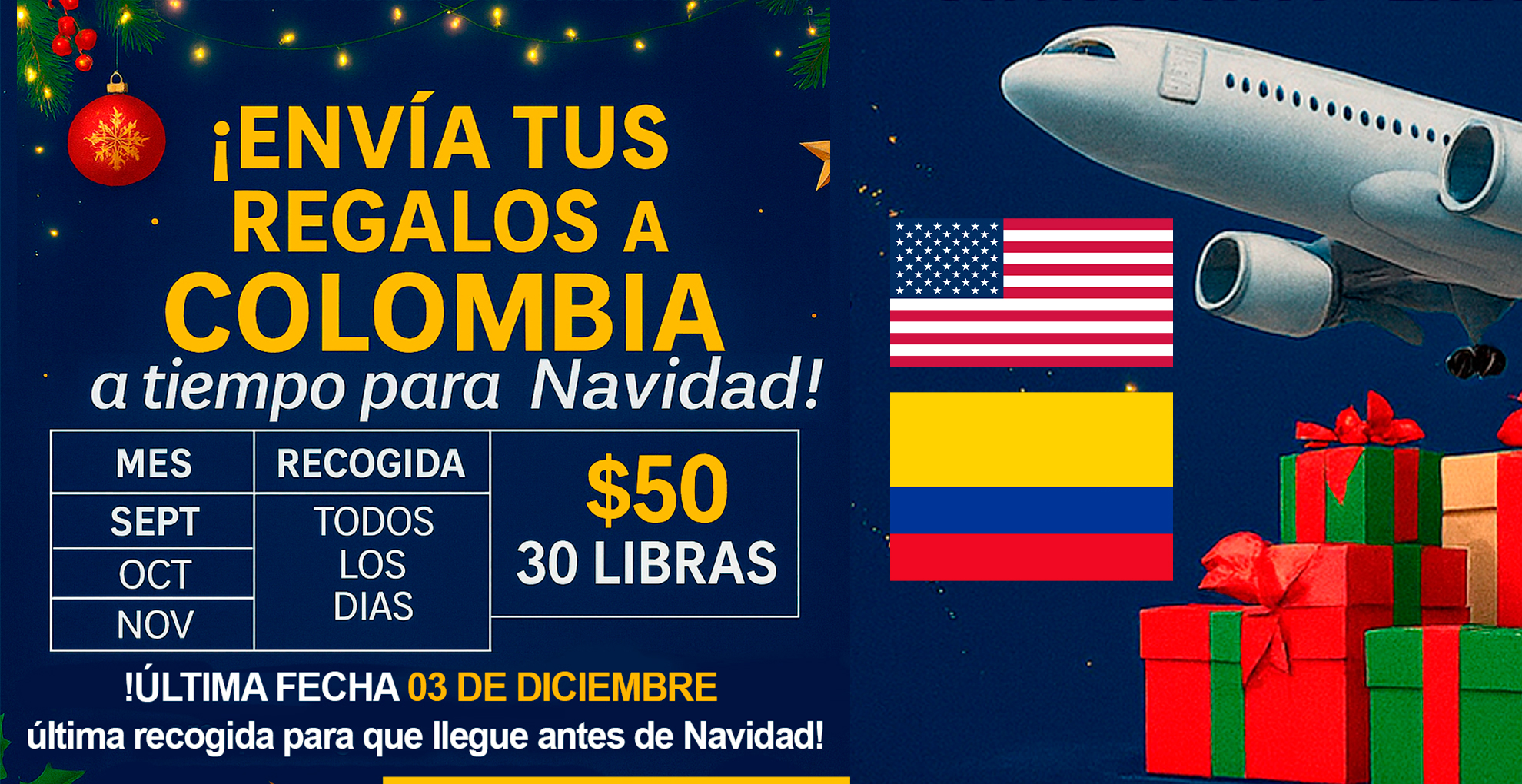 NoticiasFlorida.com evaluó las tarifas de diferentes compañías de envíos desde Florida hacia Colombia y encontró un claro ganador